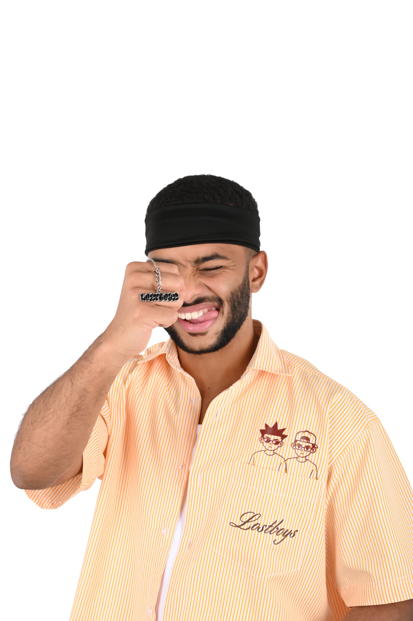 Orange Short-Sleeve flannel